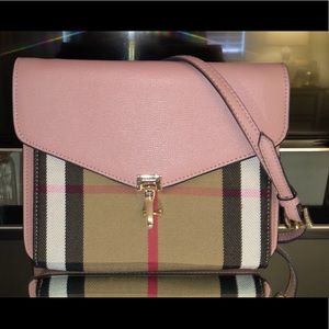 Burberry ‘Small Macken’ Check Crossbody Bag